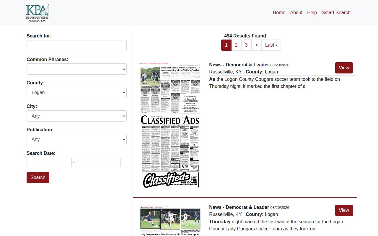 Logan County public-notice archive for local crime news and arrest records